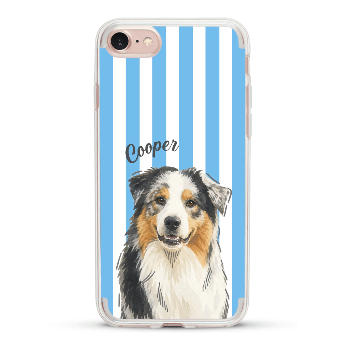 Personalised Phone Case - Pastel Stripes