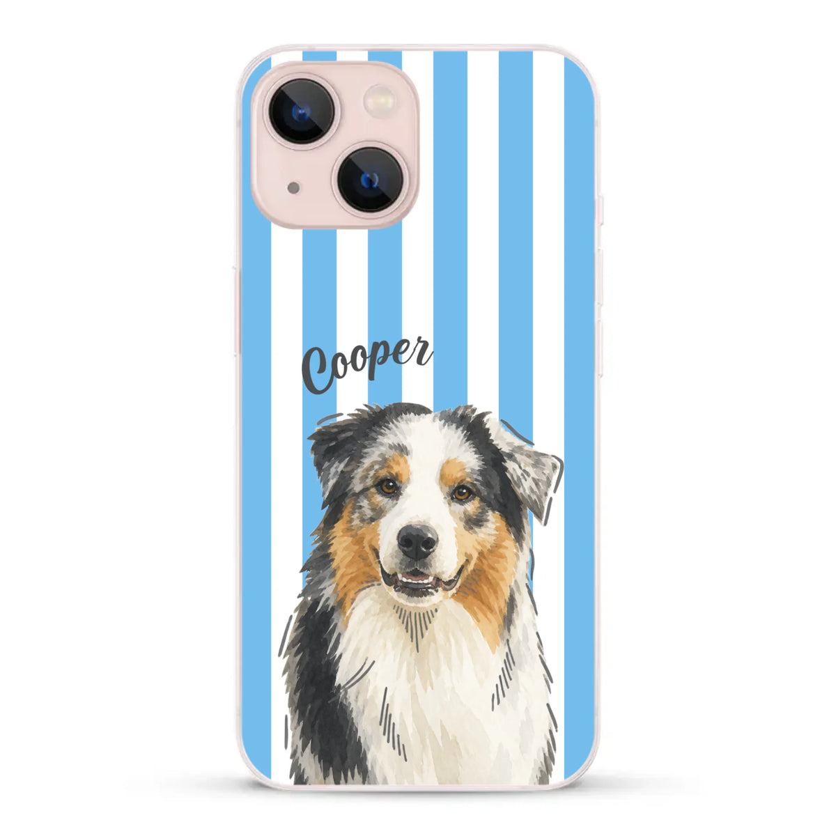 Personalised Phone Case - Pastel Stripes