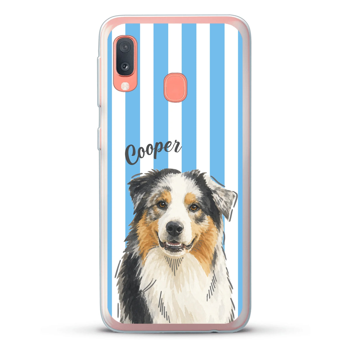 Personalised Phone Case - Pastel Stripes