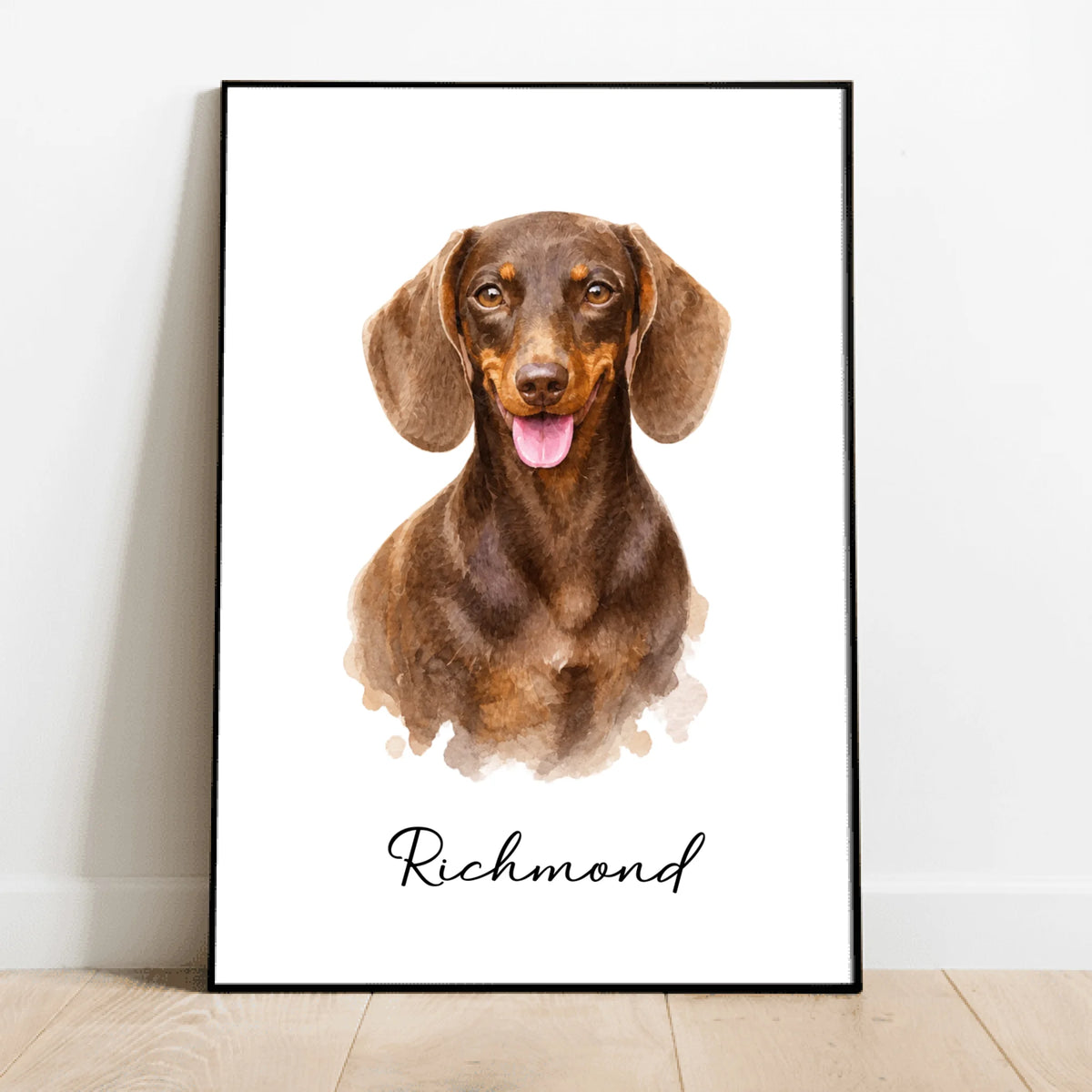Personalised Poster -  Hand Painted Watercolour Portrait