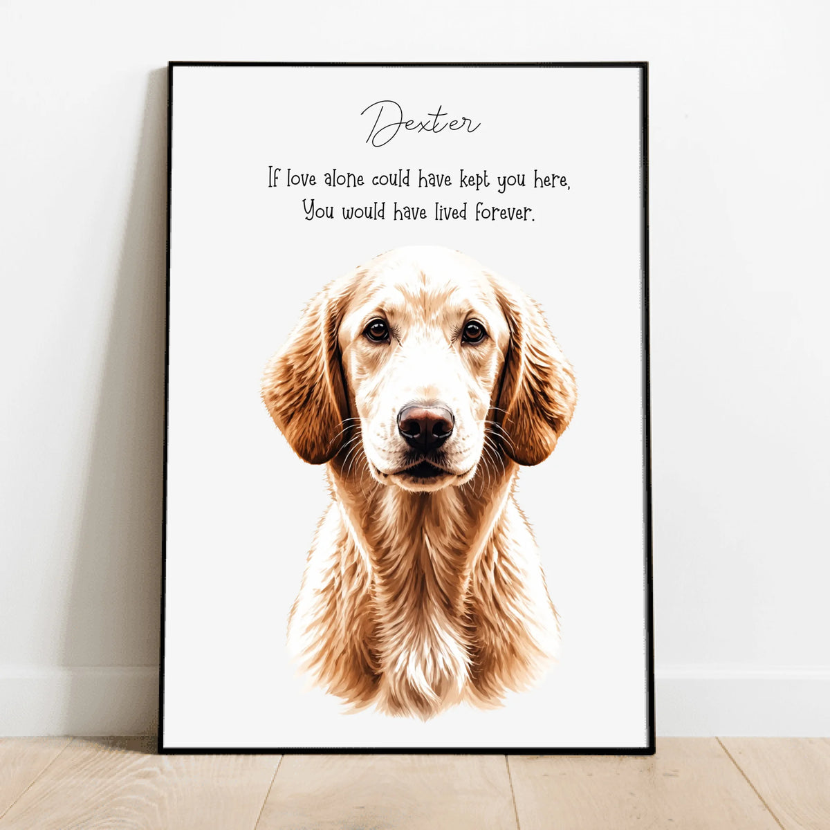 Personalised Poster - Memorial Watercolour Portrait