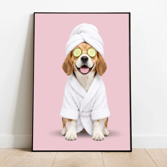 Personalised Poster - Funny Bathroom Portrait