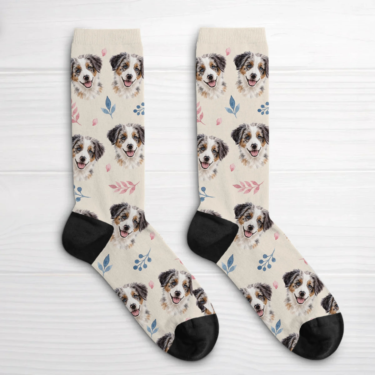 Personalised Socks - Watercolour Floral