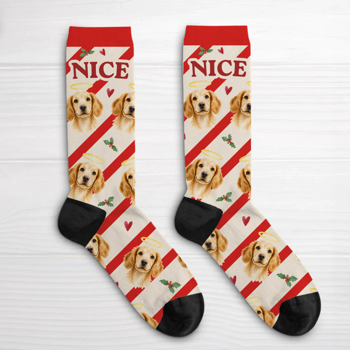 Personalised Socks - Nice Christmas Pets