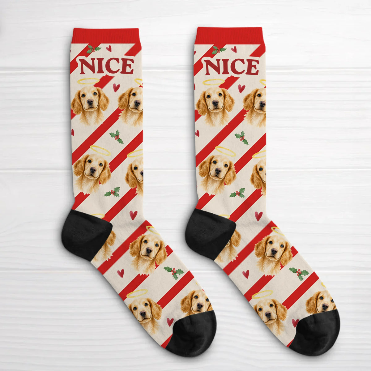 Personalised Socks - Nice Christmas Pets