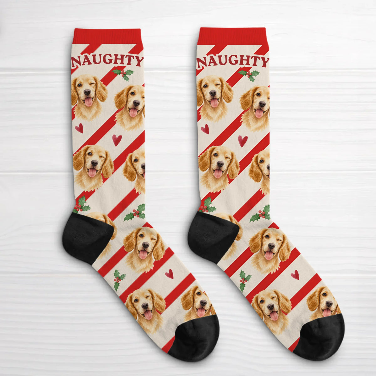 Personalised Socks - Naughty Christmas Pets