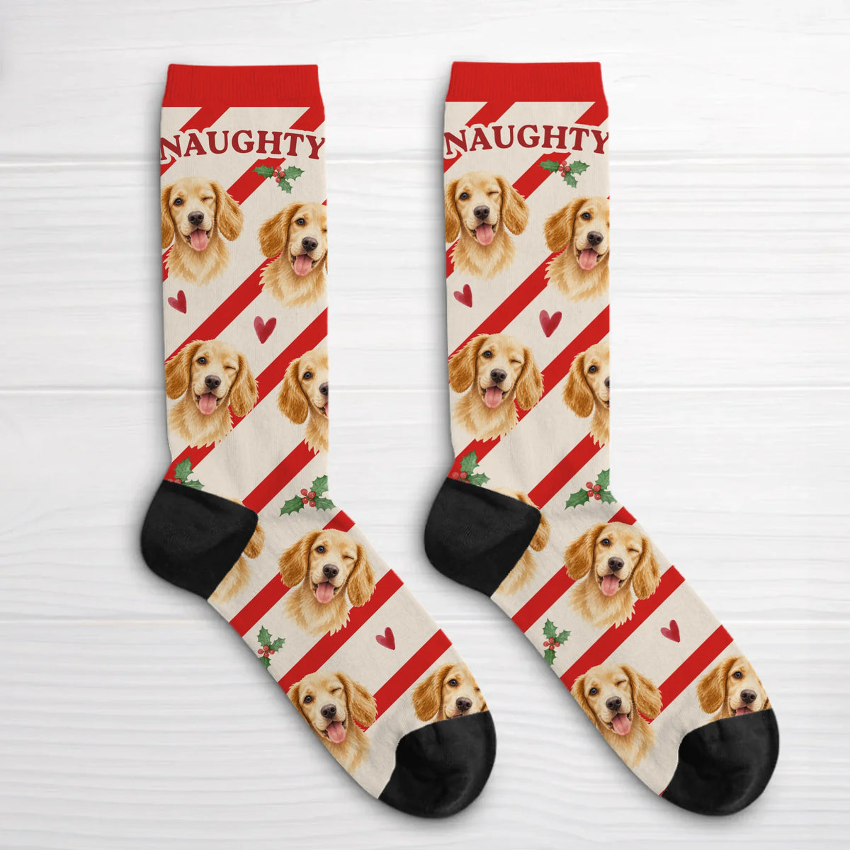 Personalised Socks - Naughty Christmas Pets