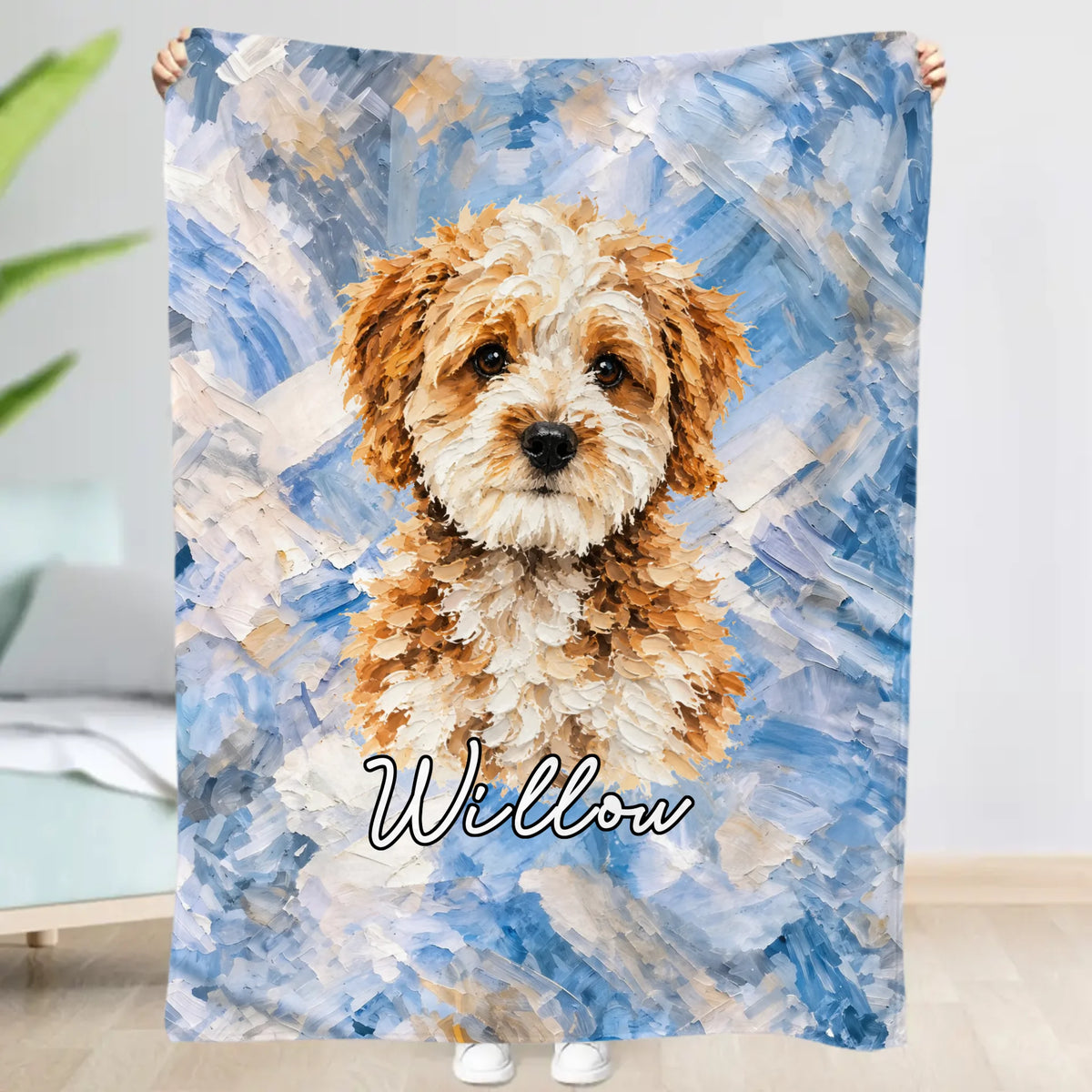 Personalised Blanket - Oil Painting Pet Photo