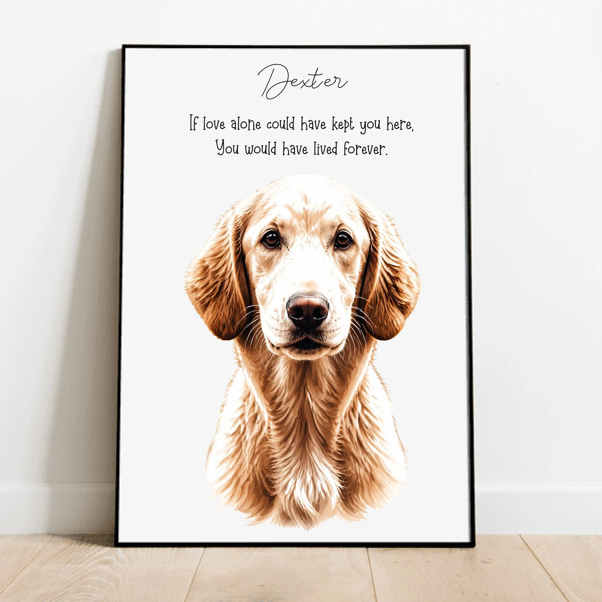 Personalised Poster - Memorial Watercolour Portrait