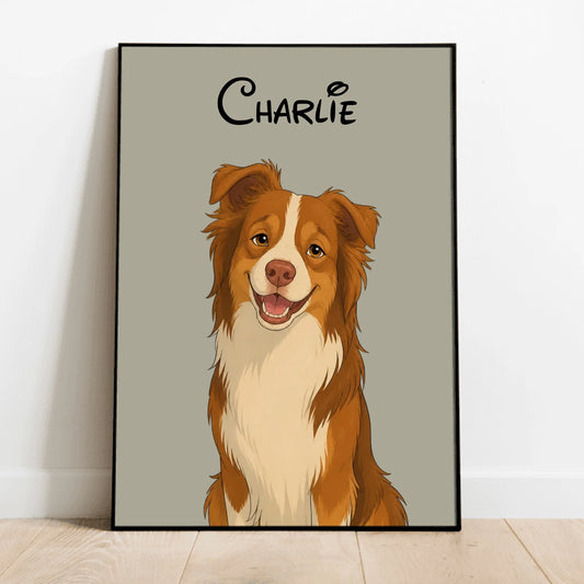 Personalised Poster - Cartoon Pet Portrait