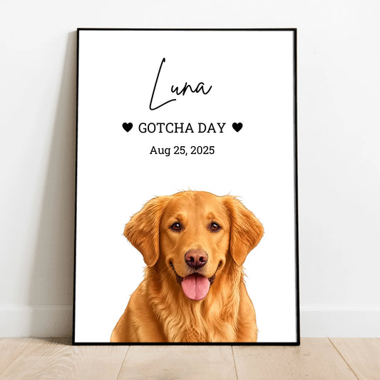 Personalised Poster - Gotcha Day Portrait