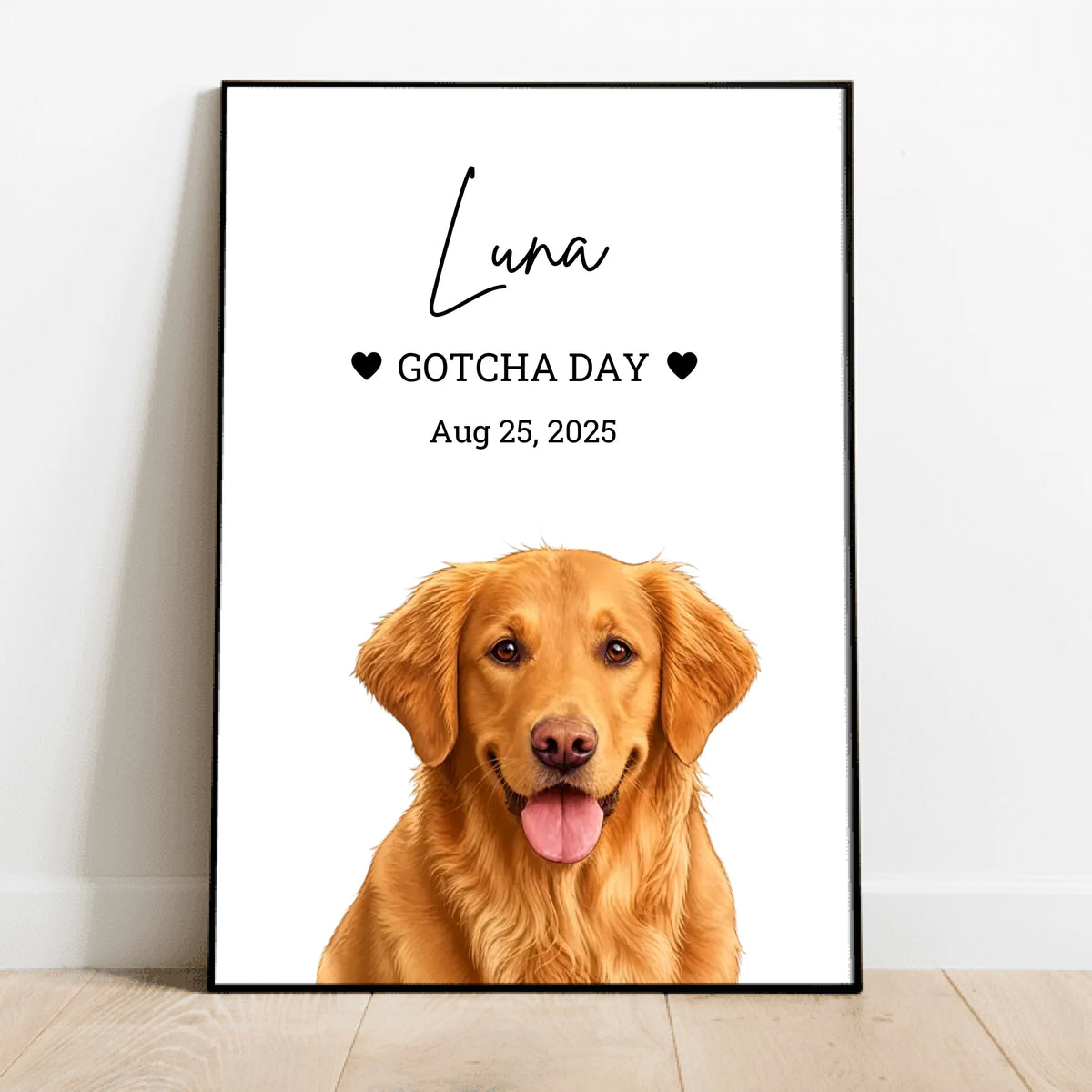 Personalised Poster - Gotcha Day Portrait