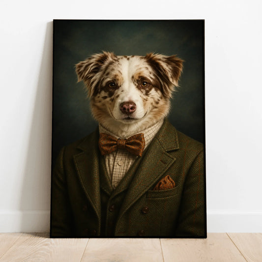 Personalised Poster - Vintage Suit Portrait