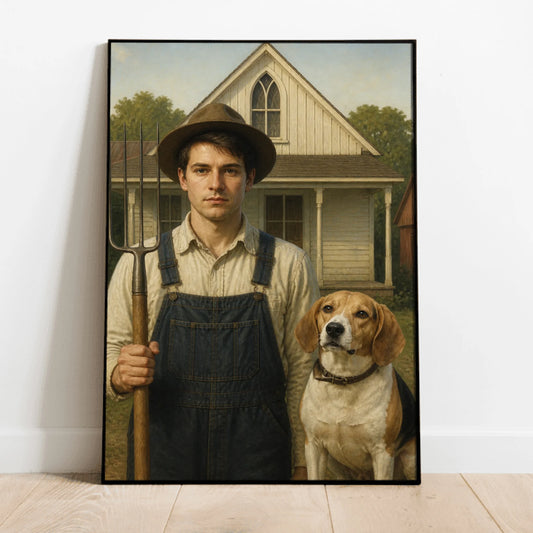 Personalised Poster - American Gothic Parody