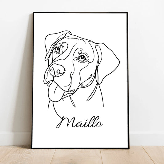 Personalised Poster - Lineart