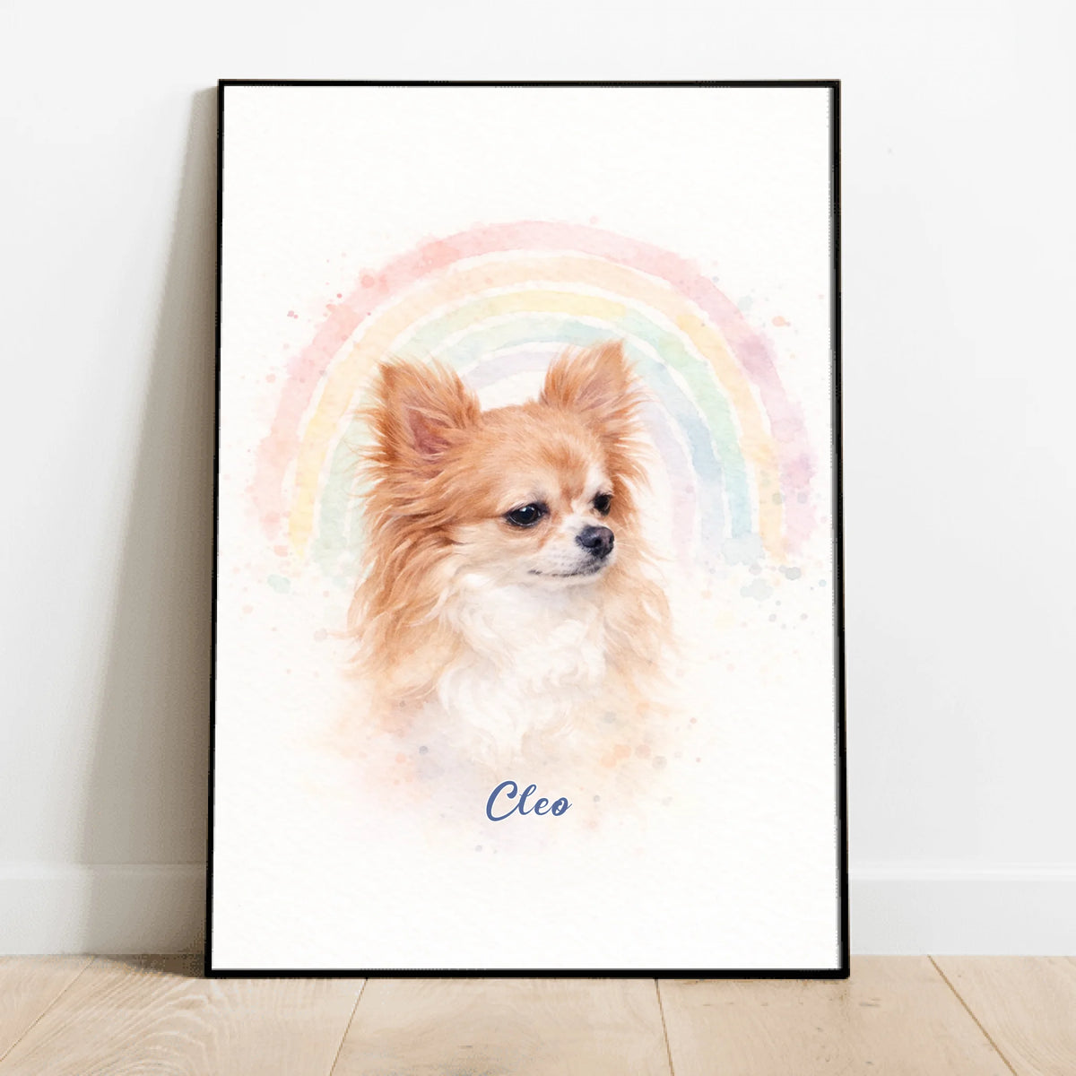 Personalised Poster - Rainbow Watercolour