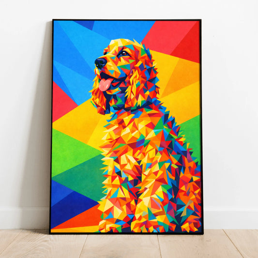 Personalised Poster With Dog or Cat - Polygon Art
