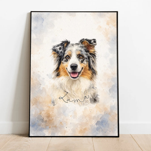 Personalised Poster - Watercolor Portrait