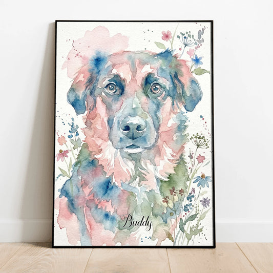 Personalised Poster - Watercolour