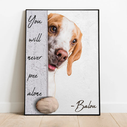 Personalised Poster - Never pee alone