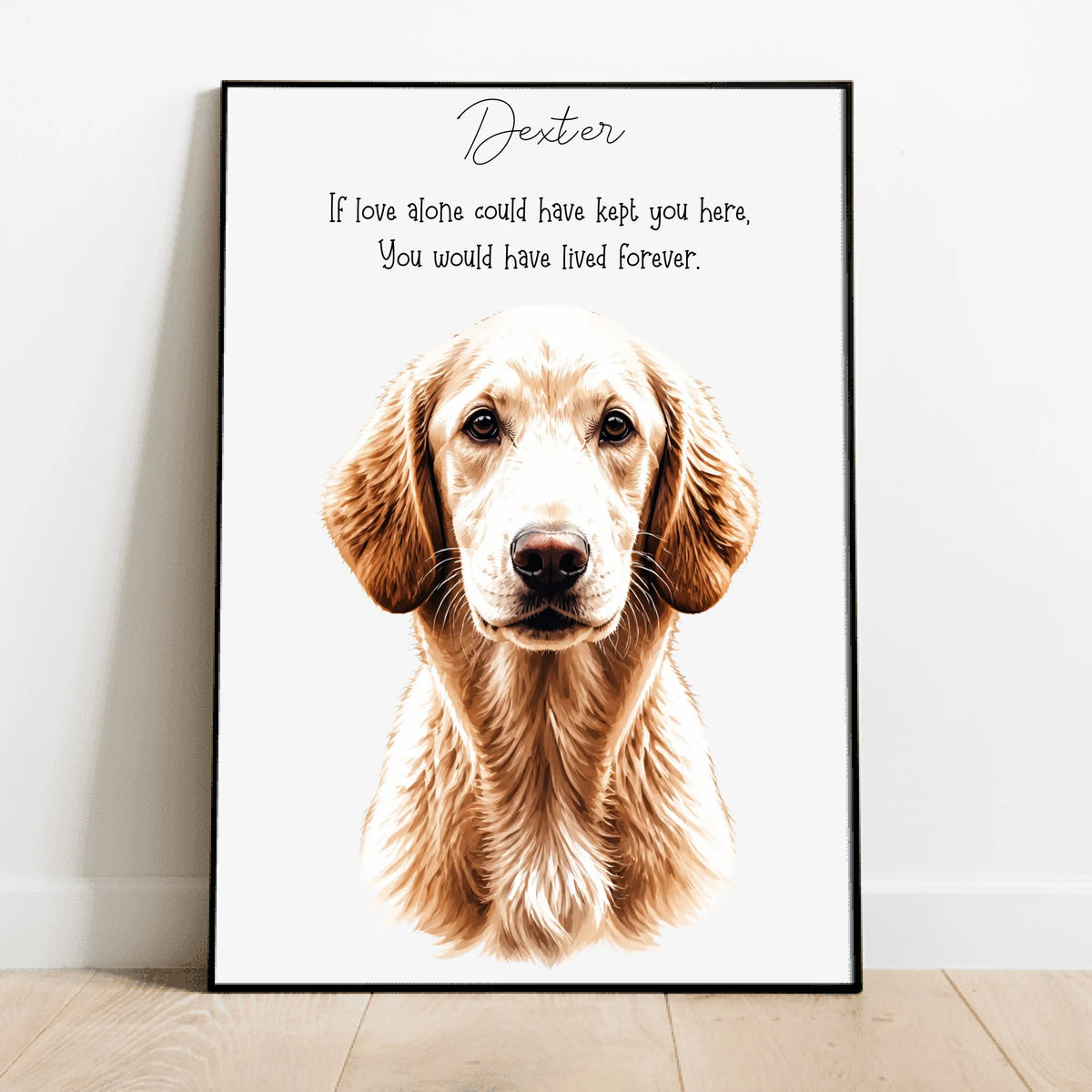 Personalised Poster - Memorial Watercolour Portrait