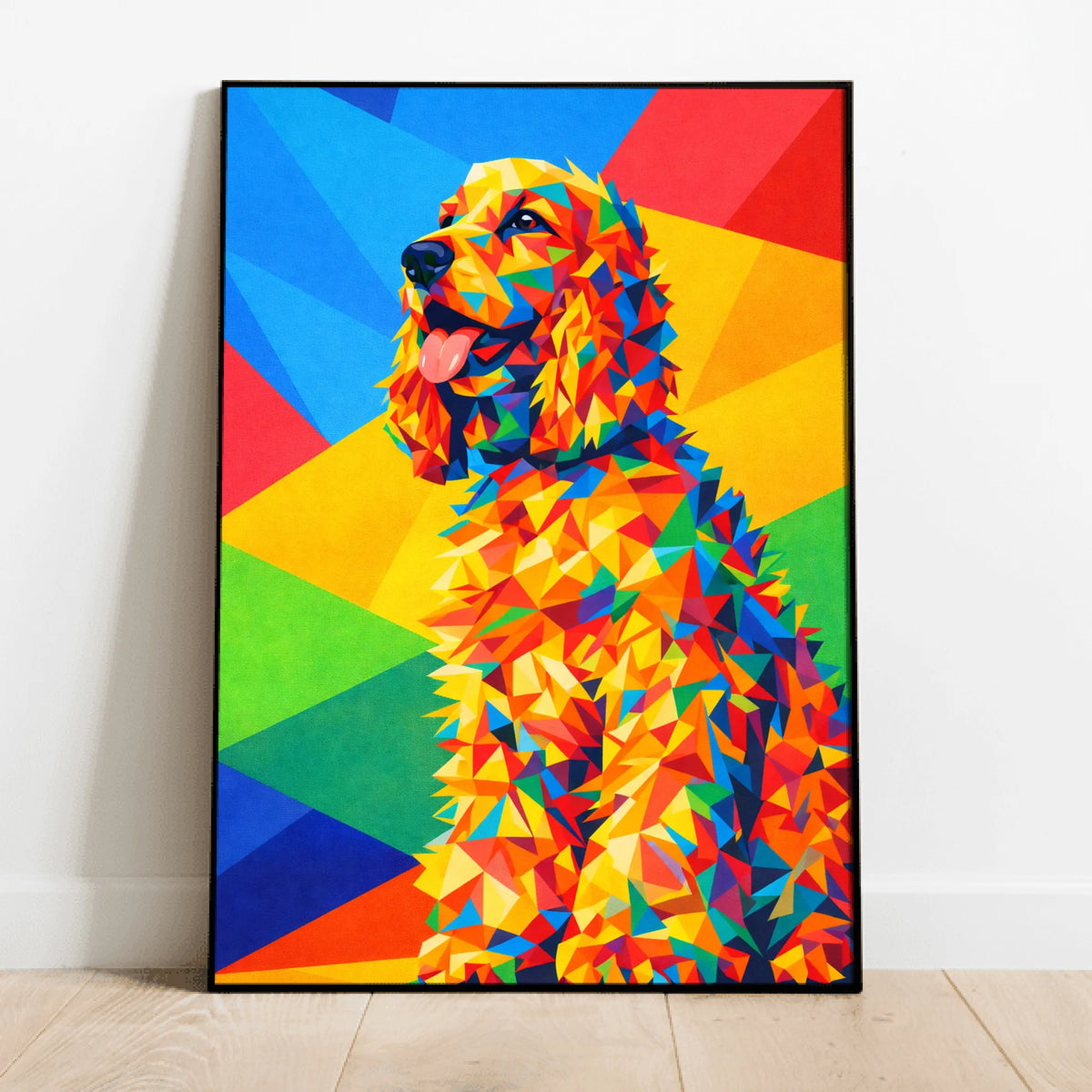 Personalised Poster With Dog or Cat - Polygon Art