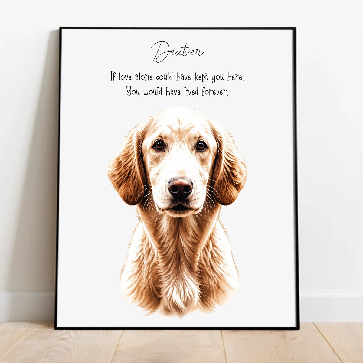 Personalised Poster - Memorial Watercolour Portrait
