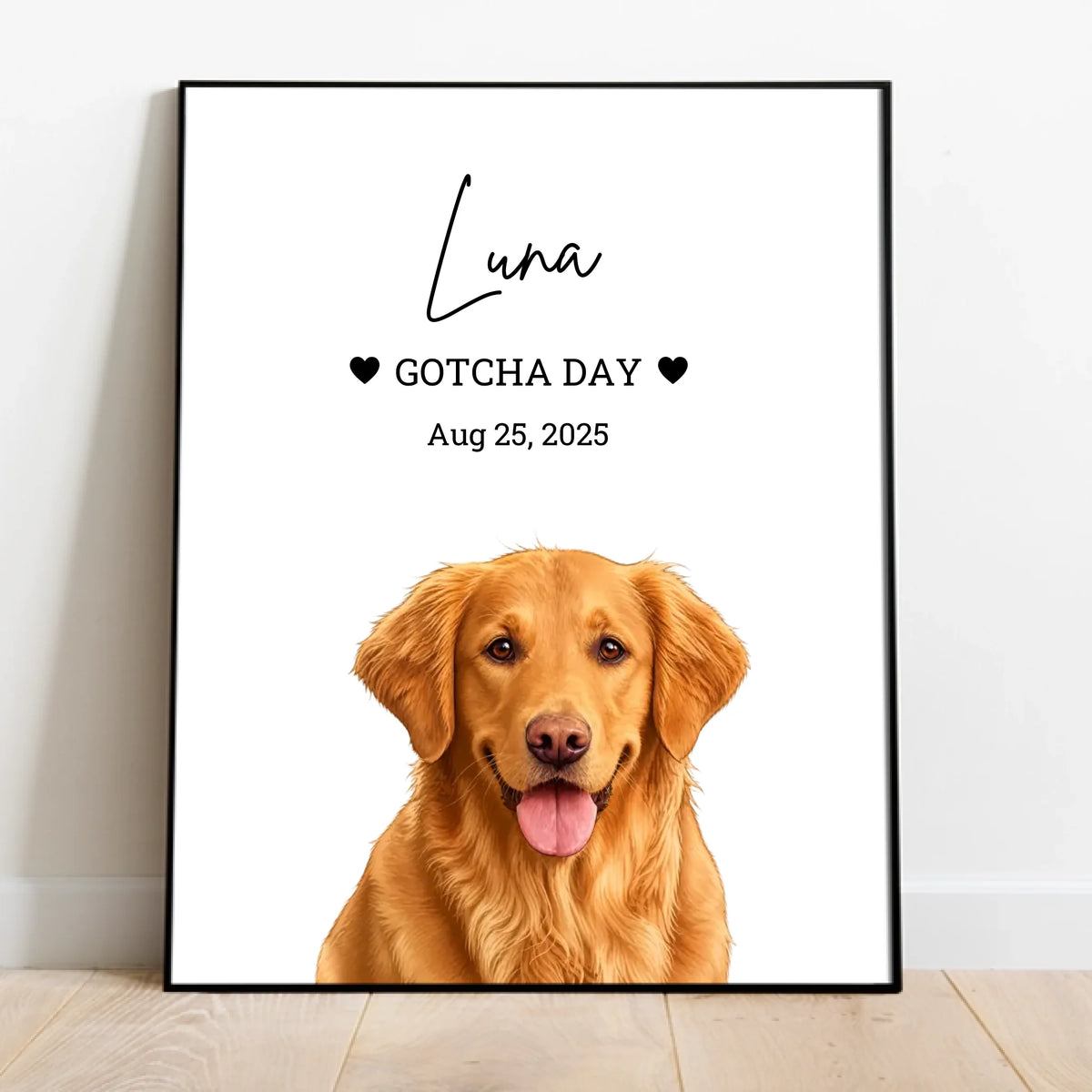 Personalised Poster - Gotcha Day Portrait