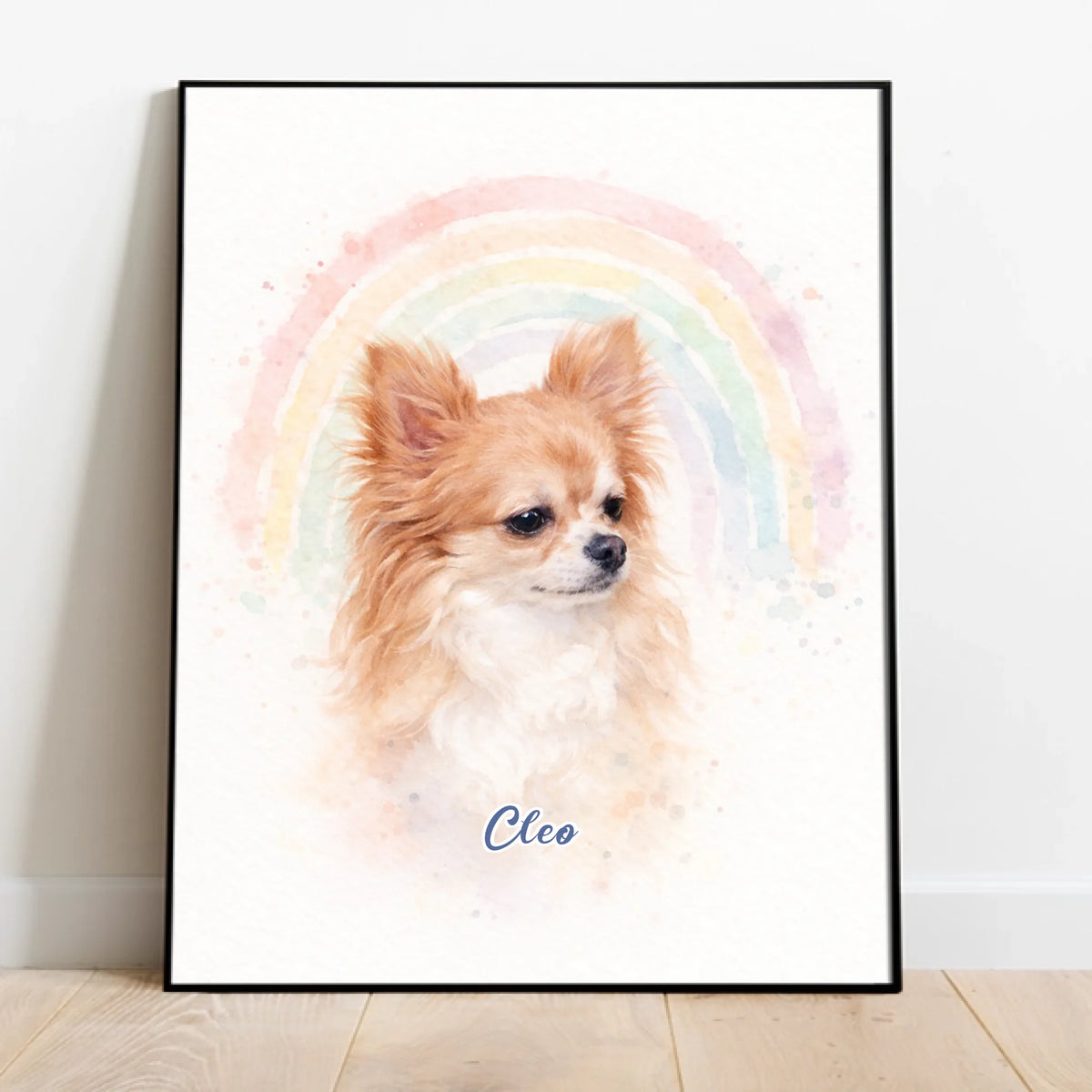 Personalised Poster - Rainbow Watercolour