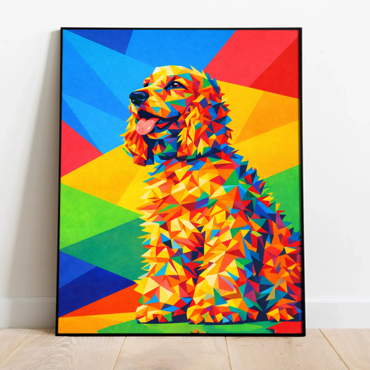 Personalised Poster With Dog or Cat - Polygon Art