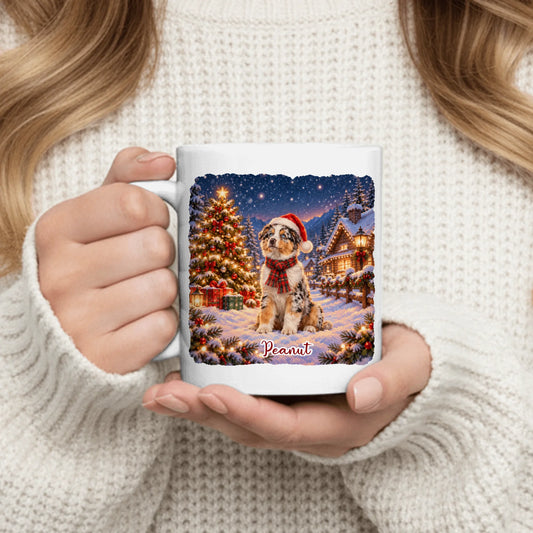 Personalised Mug - Photo Christmas Winter Pet