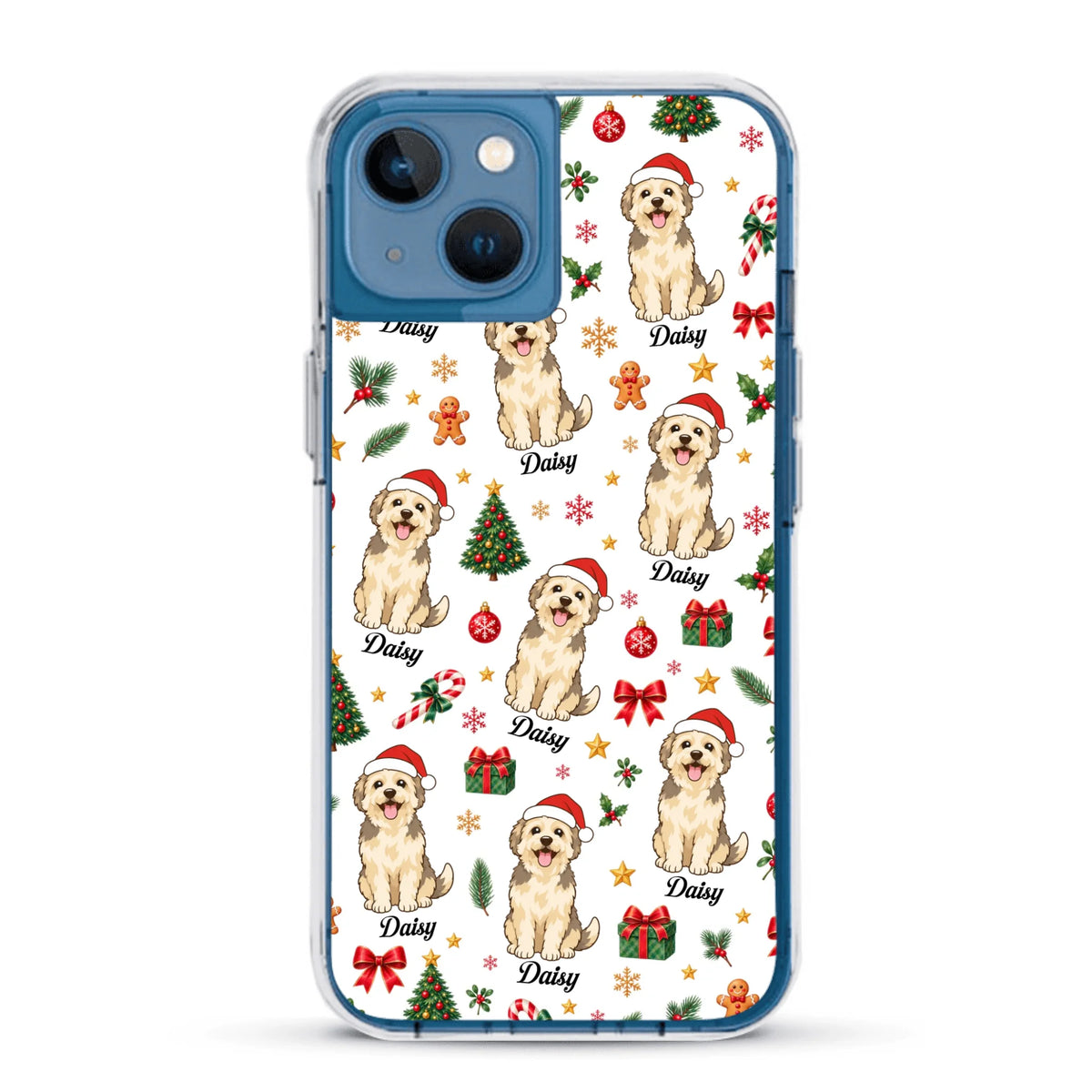 Personalised Phone Case - Cartoon Christmas Pet