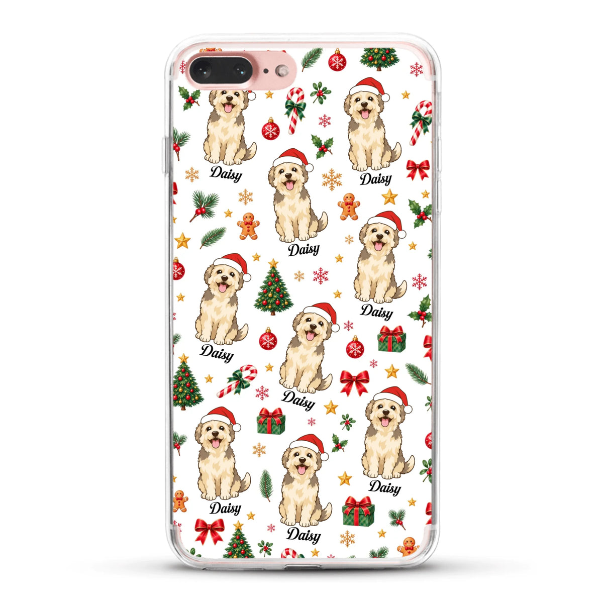 Personalised Phone Case - Cartoon Christmas Pet