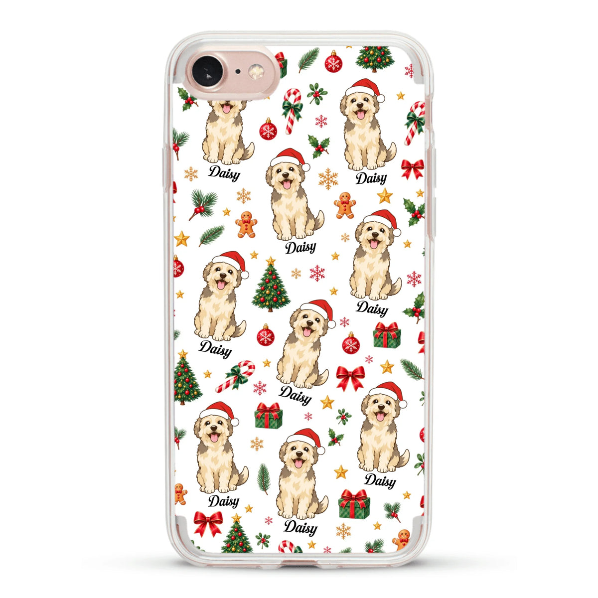 Personalised Phone Case - Cartoon Christmas Pet