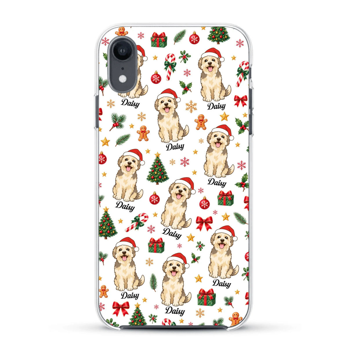 Personalised Phone Case - Cartoon Christmas Pet