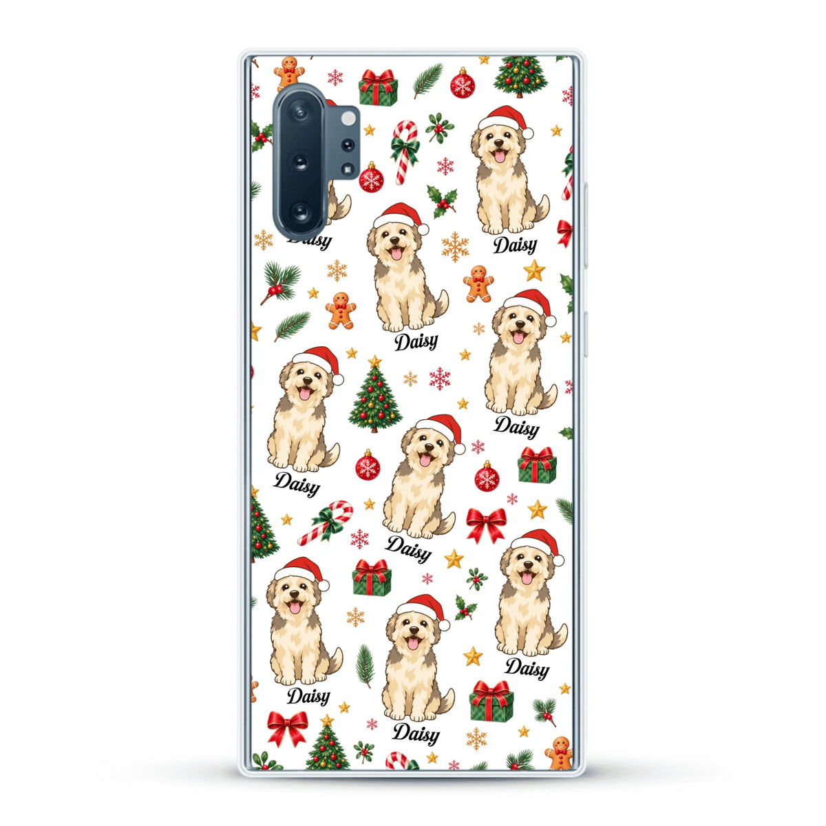 Personalised Phone Case - Cartoon Christmas Pet
