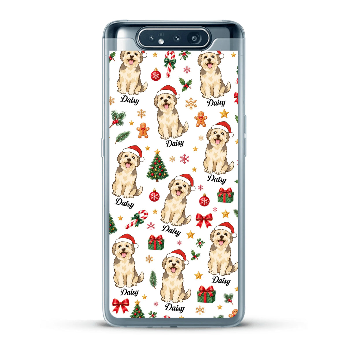 Personalised Phone Case - Cartoon Christmas Pet