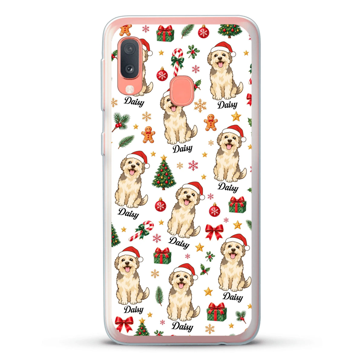 Personalised Phone Case - Cartoon Christmas Pet