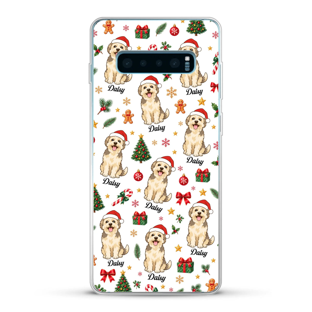 Personalised Phone Case - Cartoon Christmas Pet