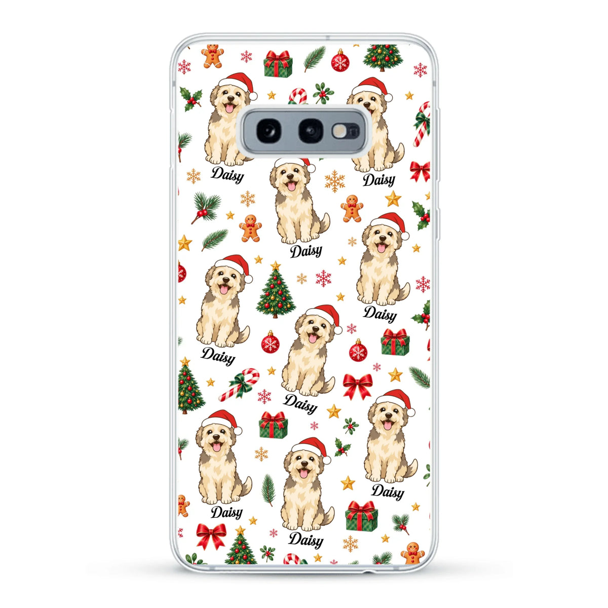 Personalised Phone Case - Cartoon Christmas Pet