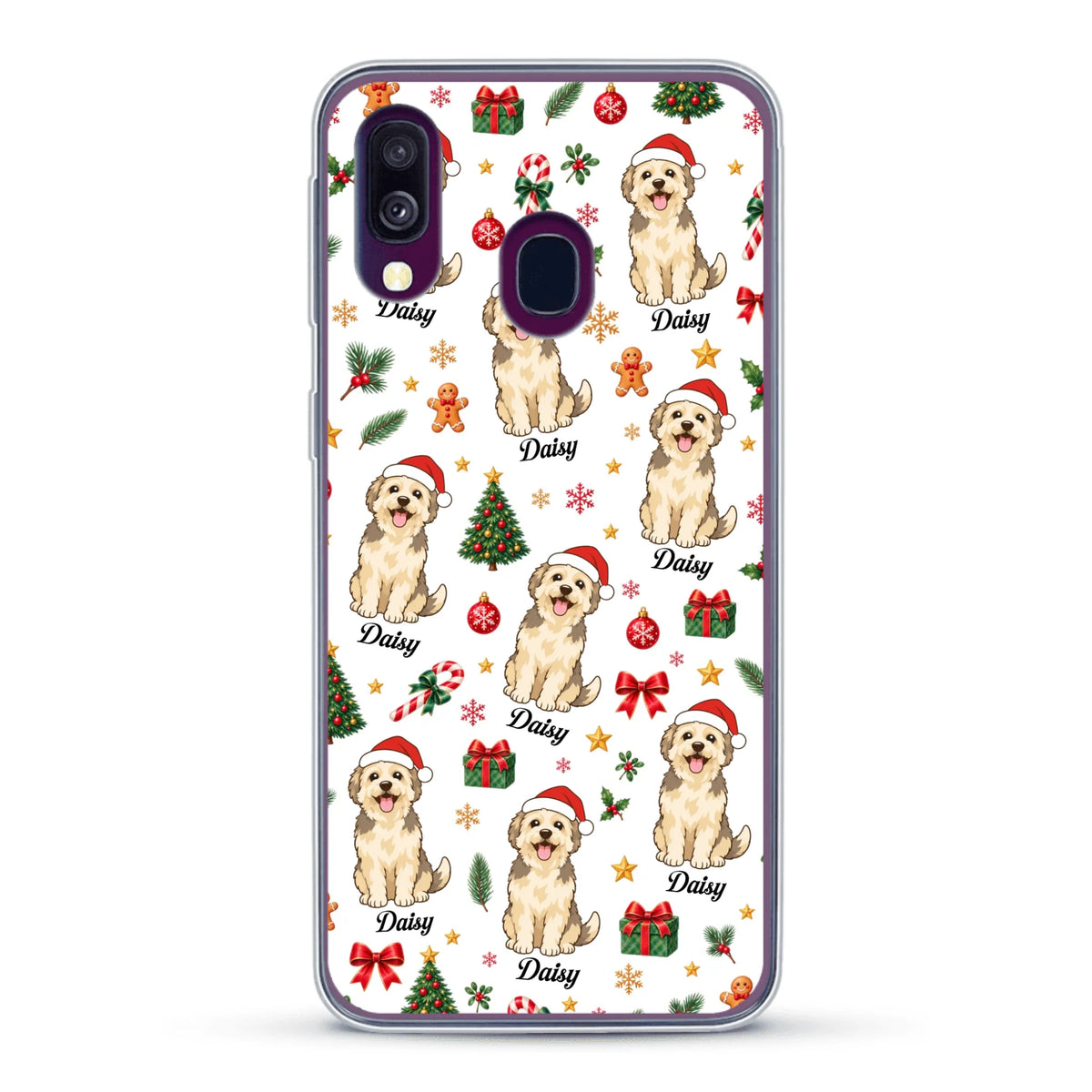Personalised Phone Case - Cartoon Christmas Pet