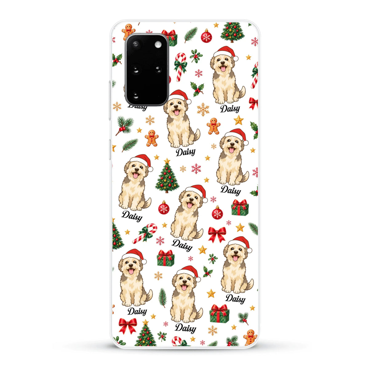 Personalised Phone Case - Cartoon Christmas Pet