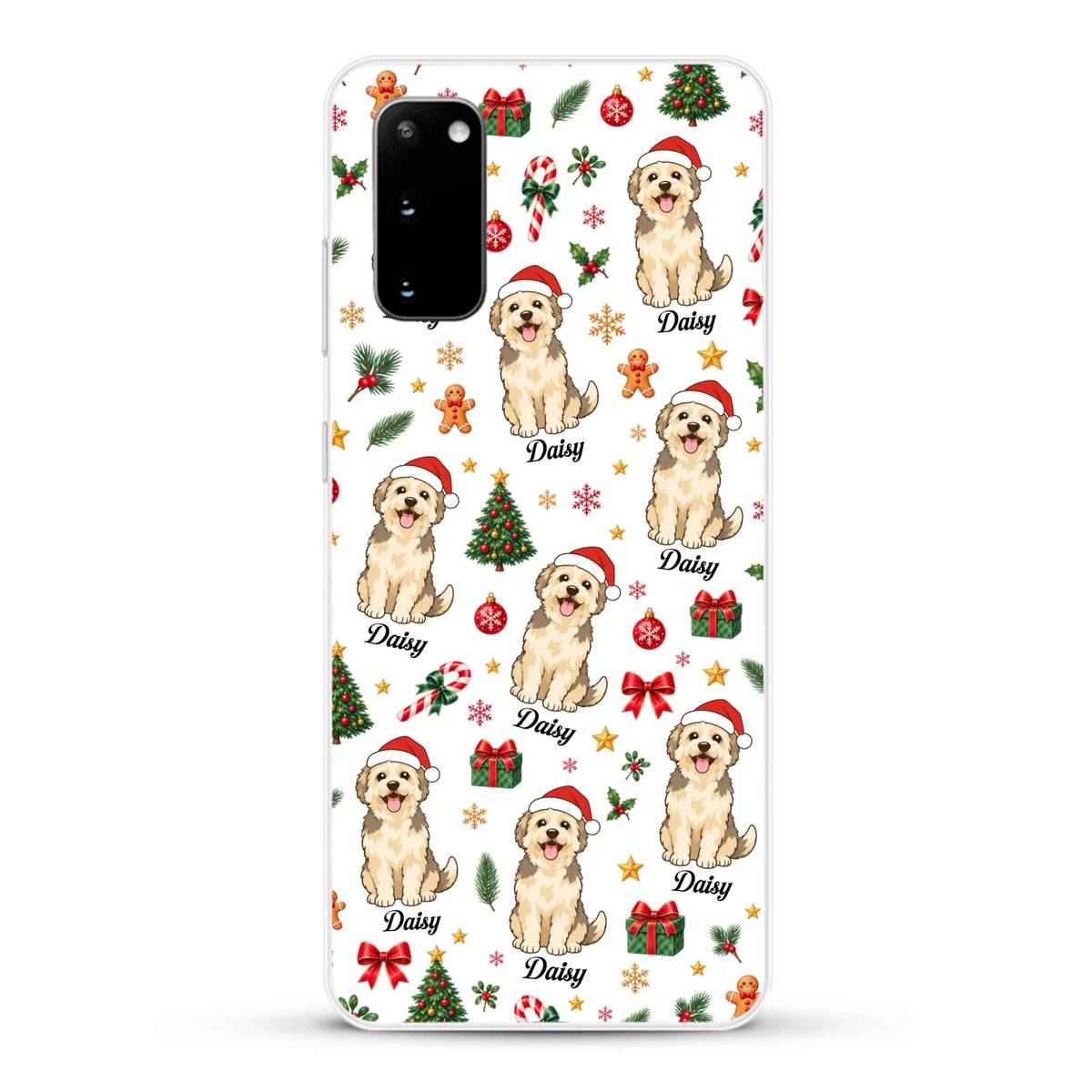 Personalised Phone Case - Cartoon Christmas Pet