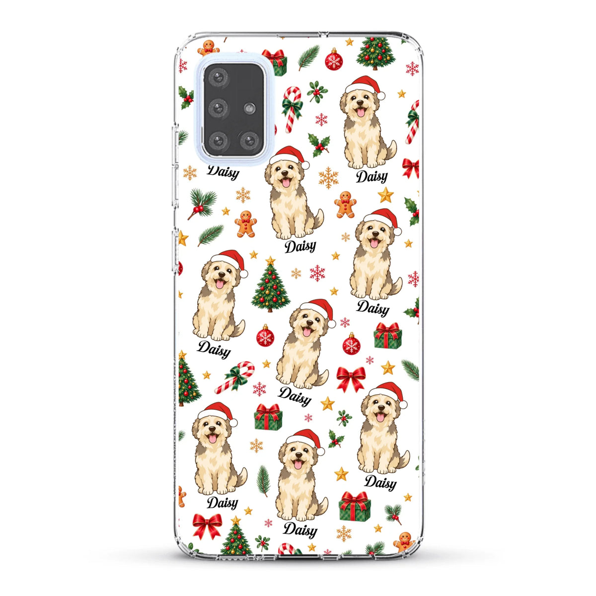 Personalised Phone Case - Cartoon Christmas Pet