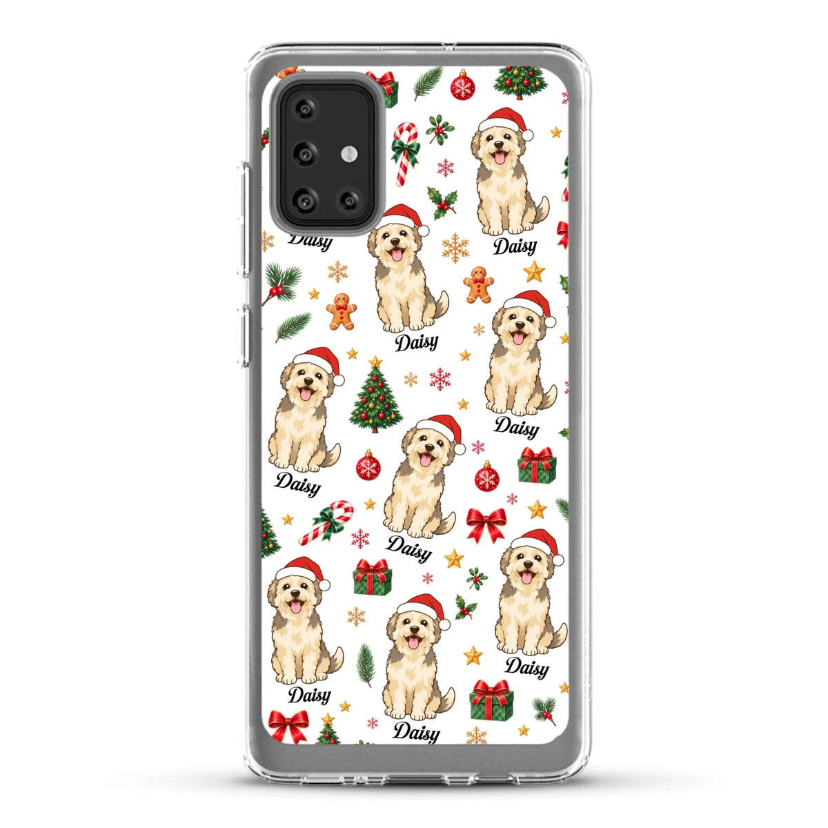 Personalised Phone Case - Cartoon Christmas Pet