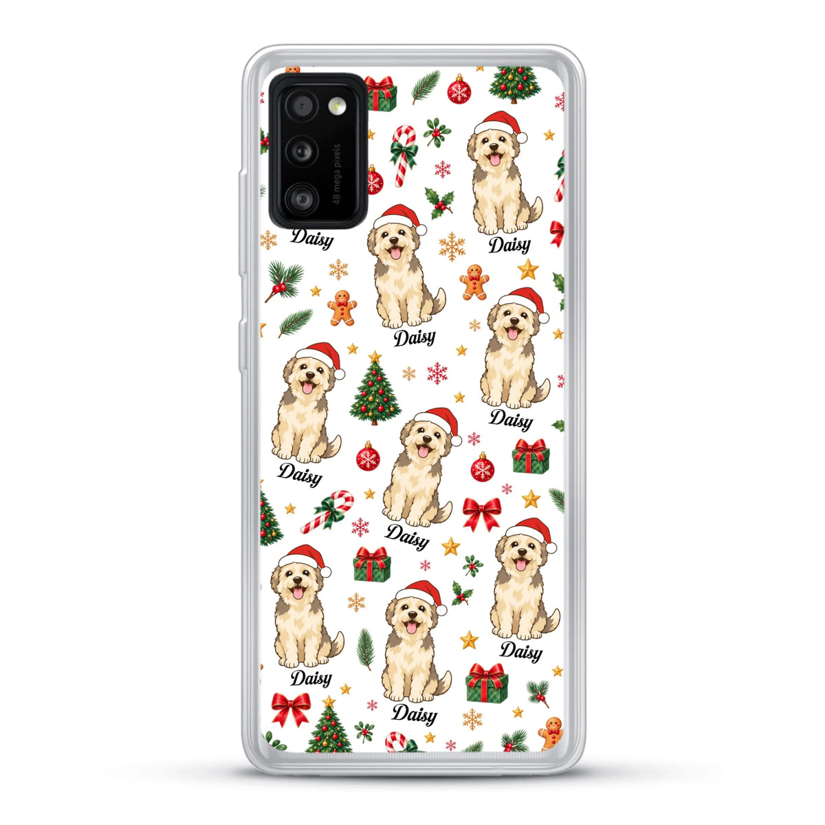 Personalised Phone Case - Cartoon Christmas Pet