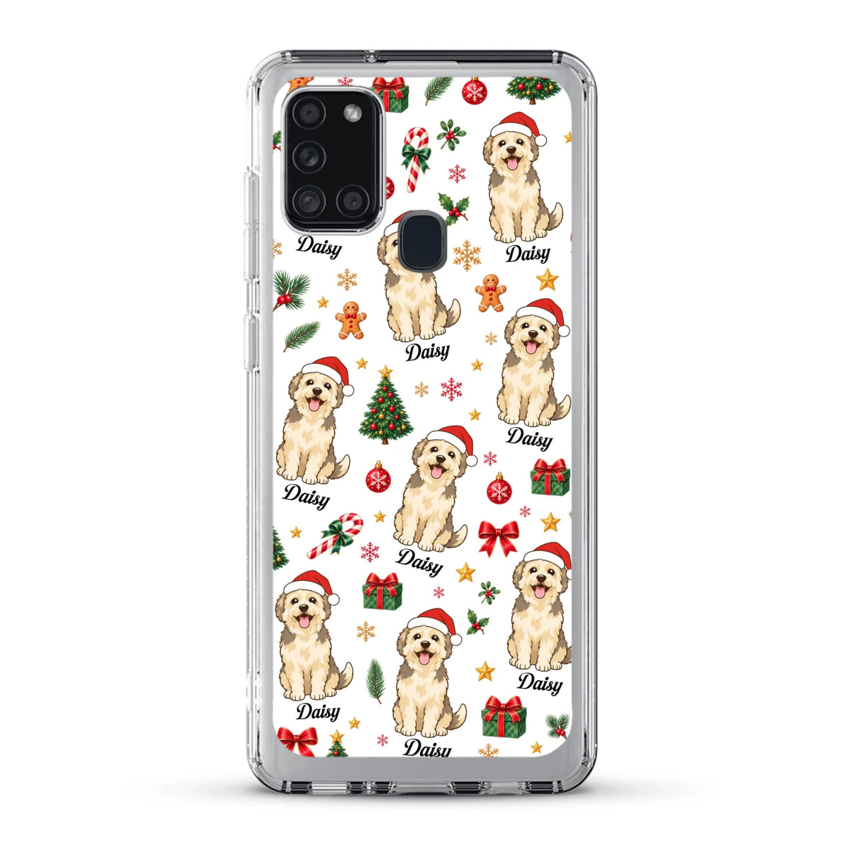 Personalised Phone Case - Cartoon Christmas Pet