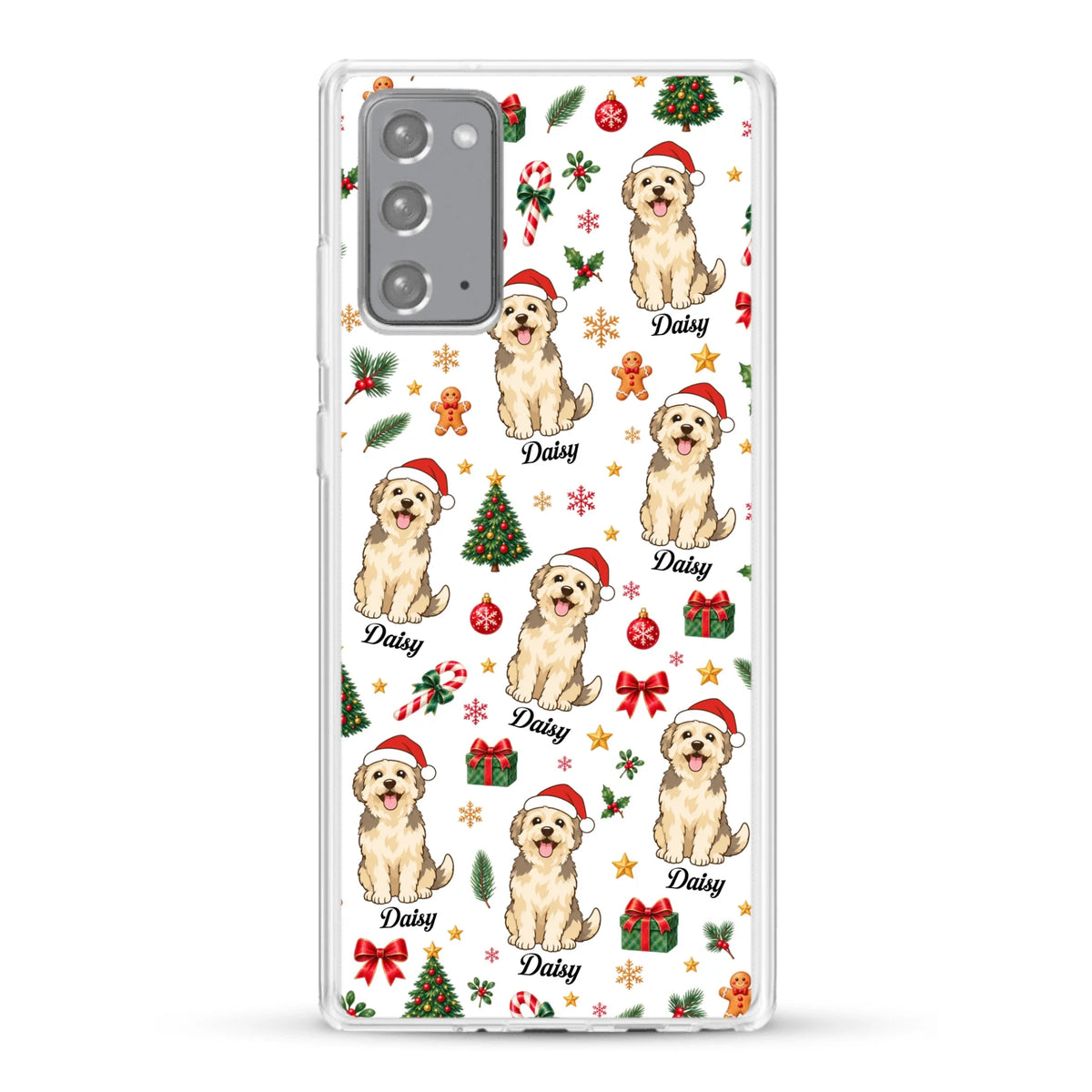 Personalised Phone Case - Cartoon Christmas Pet