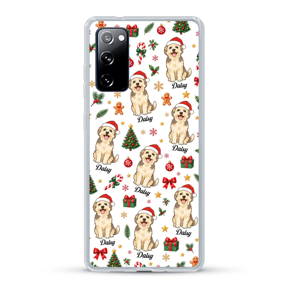 Personalised Phone Case - Cartoon Christmas Pet