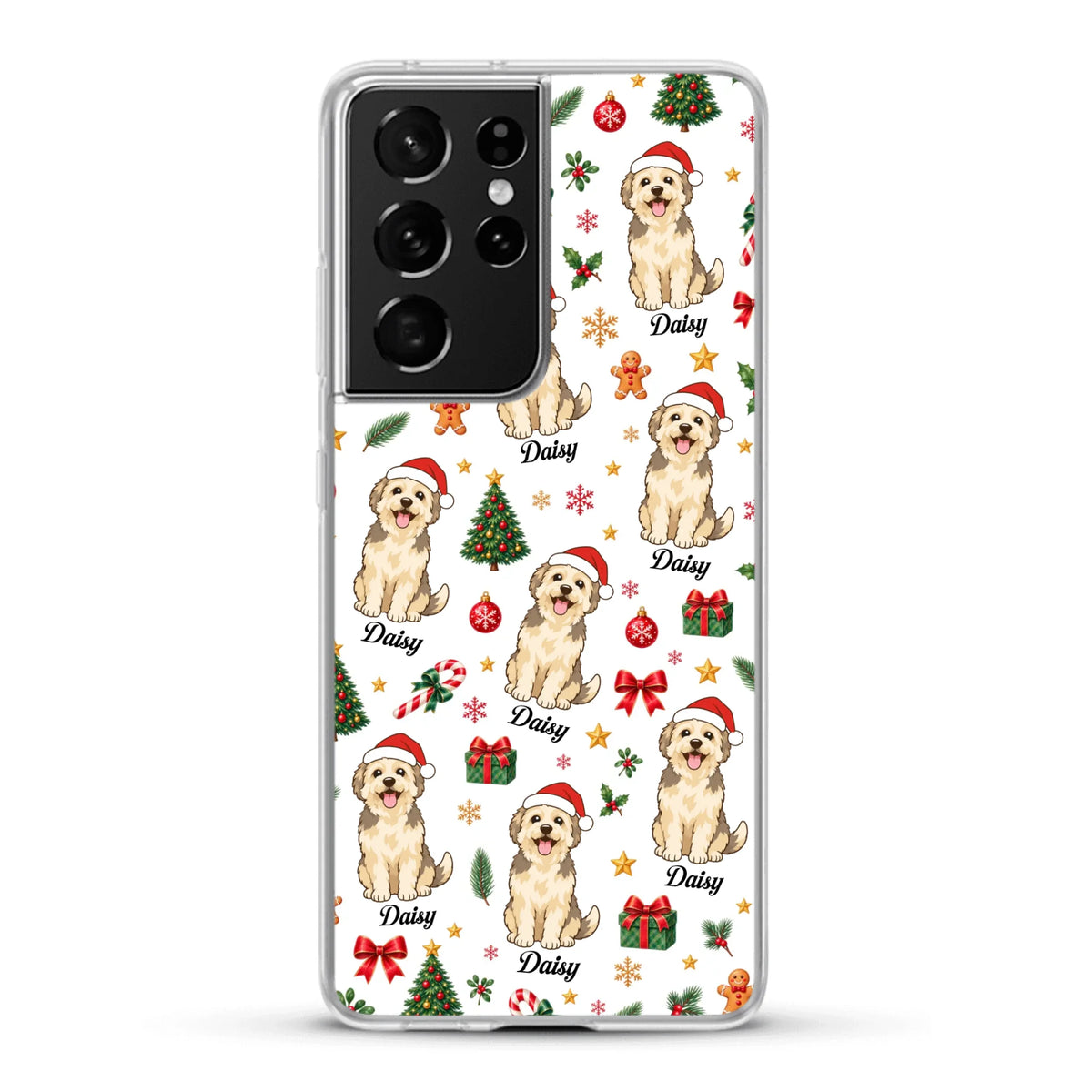 Personalised Phone Case - Cartoon Christmas Pet